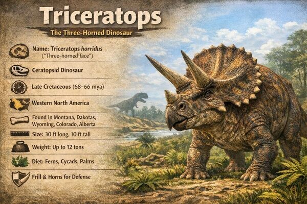 Triceratops:The Three-Horned Giant